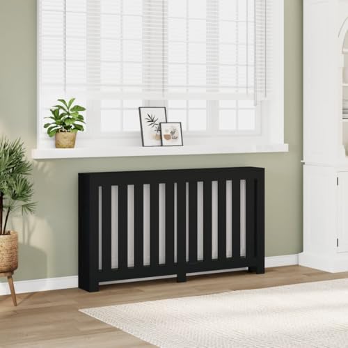INLIFE Heizkörperverkleidung Schwarz 149x20x82 cm Holzwerkstoff,Heim & Garten,Haushaltsgeräte-Zubehör,Heizkörper-Zubehör,Schwarz,16.3 KG,852745 von INLIFE