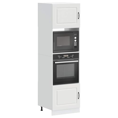 INLIFE Herdumbauschränke 2 STK. Lucca Weiß Holzwerkstoff,Möbel,Schränke,Küchenschränke,Weiß,55.4 KG,3315031 von INLIFE