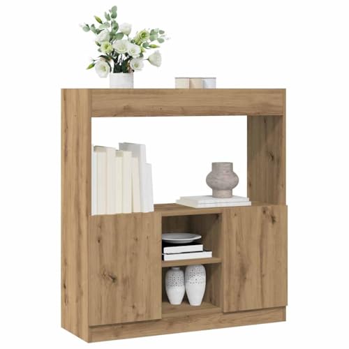 INLIFE Highboard Artisan-Eiche 92x33x100 cm Holzwerkstoff,Möbel,Regalsysteme,Bücherregale & Bücherschränke,Braun,27.99 KG,855132 von INLIFE