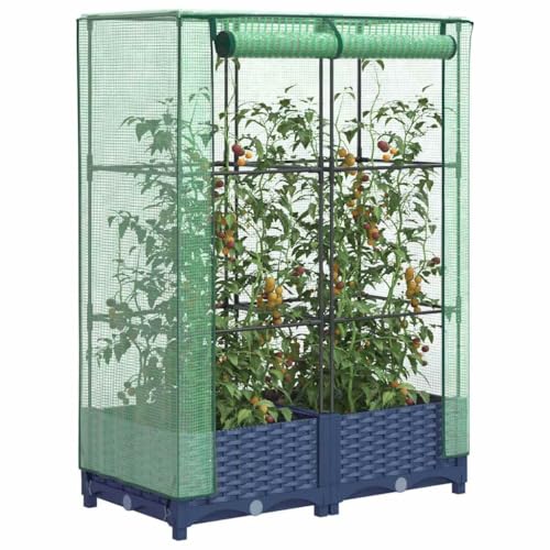 INLIFE Hochbeet mit Gewächshaus-Aufsatz Rattan-Optik 80x40x123 cm,Heim & Garten,Rasen & Garten,Gartenpflege,Blumentöpfe & Pflanzgefäße,Grau,5.69 KG,4015824 INLIFE Hochbeet mit Gewächshaus-Aufsatz Rattan-Optik 80x40x123 cm,Heim & Garten,Rasen & Garten,Gartenpflege,Blumentöpfe & Pflanzgefäße,Grau,5.69 KG,4015824 von INLIFE