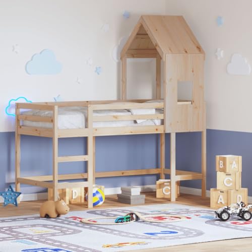 INLIFE Hochbett mit Leiter und Dach 80x200 cm Massivholz Kiefer,Möbel,Betten & Zubehör,Betten & Bettgestelle,Braun,38.4 KG,3282028 INLIFE Hochbett mit Leiter und Dach 80x200 cm Massivholz Kiefer,Möbel,Betten & Zubehör,Betten & Bettgestelle,Braun,38.4 KG,3282028 von INLIFE