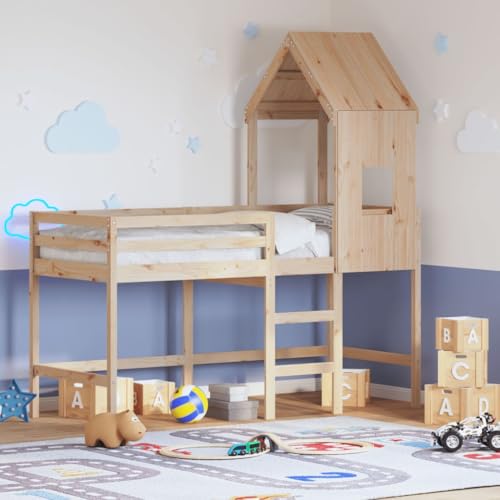 INLIFE Hochbett mit Leiter und Dach 80x200 cm Massivholz Kiefer,Möbel,Betten & Zubehör,Betten & Bettgestelle,Braun,39.54 KG,3282022 INLIFE Hochbett mit Leiter und Dach 80x200 cm Massivholz Kiefer,Möbel,Betten & Zubehör,Betten & Bettgestelle,Braun,39.54 KG,3282022 von INLIFE
