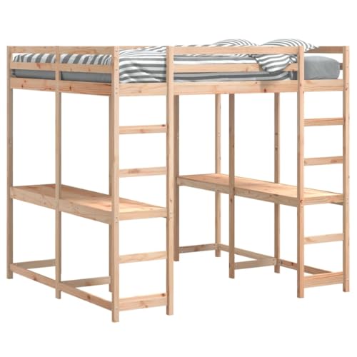 INLIFE Hochbett mit Schreibtisch & Leiter 160x200 cm Massivholz Kiefer,Möbel,Betten & Zubehör,Betten & Bettgestelle,Braun,67.9 KG,3284233 INLIFE Hochbett mit Schreibtisch & Leiter 160x200 cm Massivholz Kiefer,Möbel,Betten & Zubehör,Betten & Bettgestelle,Braun,67.9 KG,3284233 von INLIFE