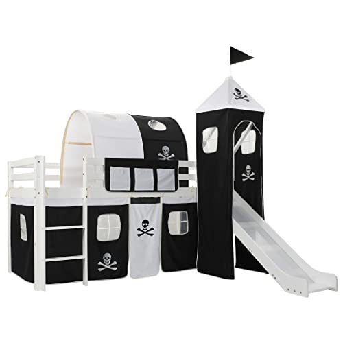 INLIFE Kinderhochbett-Rahmen mit Rutsche & Leiter Kiefernholz 97x208cm,Möbel,Baby- & Kleinkindmöbel,Baby- & Kleinkinderbetten,Schwarz,40.15 KG,282709 INLIFE Kinderhochbett-Rahmen mit Rutsche & Leiter Kiefernholz 97x208cm,Möbel,Baby- & Kleinkindmöbel,Baby- & Kleinkinderbetten,Schwarz,40.15 KG,282709 von INLIFE