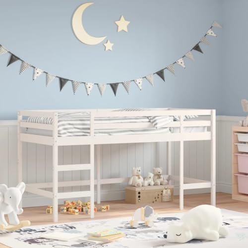 INLIFE Kinderhochbett mit Leiter 90x190 cm Massivholz Kiefer,Möbel,Betten & Zubehör,Betten & Bettgestelle,Braun,25.78 KG,835901 INLIFE Kinderhochbett mit Leiter 90x190 cm Massivholz Kiefer,Möbel,Betten & Zubehör,Betten & Bettgestelle,Braun,25.78 KG,835901 von INLIFE