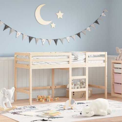 INLIFE Kinderhochbett mit Leiter 90x200 cm Massivholz Kiefer,Möbel,Betten & Zubehör,Betten & Bettgestelle,Braun,26.25 KG,835889 INLIFE Kinderhochbett mit Leiter 90x200 cm Massivholz Kiefer,Möbel,Betten & Zubehör,Betten & Bettgestelle,Braun,26.25 KG,835889 von INLIFE
