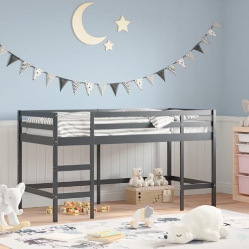 INLIFE Kinderhochbett mit Leiter Schwarz 90x200 cm Massivholz Kiefer,Möbel,Betten & Zubehör,Betten & Bettgestelle,Schwarz,26.25 KG,835900 INLIFE Kinderhochbett mit Leiter Schwarz 90x200 cm Massivholz Kiefer,Möbel,Betten & Zubehör,Betten & Bettgestelle,Schwarz,26.25 KG,835900 von INLIFE