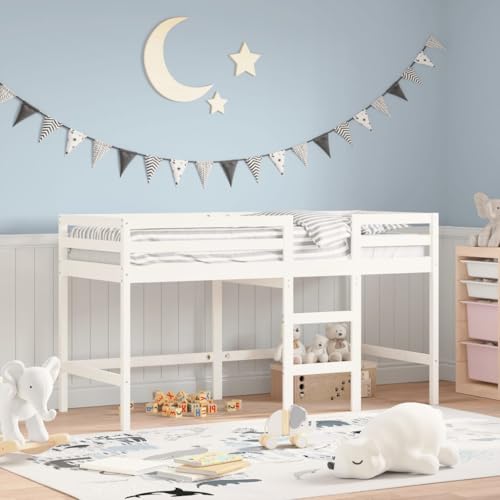 INLIFE Kinderhochbett mit Leiter Weiß 80x200 cm Massivholz Kiefer,Möbel,Betten & Zubehör,Betten & Bettgestelle,Weiß,26.14 KG,835887 INLIFE Kinderhochbett mit Leiter Weiß 80x200 cm Massivholz Kiefer,Möbel,Betten & Zubehör,Betten & Bettgestelle,Weiß,26.14 KG,835887 von INLIFE