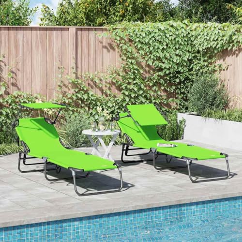 INLIFE Klappbare Sonnenliege 2-Person 2 pcs Grün 56 x 190 x 81cm Stoff,Möbel,Gartenmöbel,Gartensitzmöbel,Sonnenliegen,Grün,12 KG,42003138 INLIFE Klappbare Sonnenliege 2-Person 2 pcs Grün 56 x 190 x 81cm Stoff,Möbel,Gartenmöbel,Gartensitzmöbel,Sonnenliegen,Grün,12 KG,42003138 von INLIFE