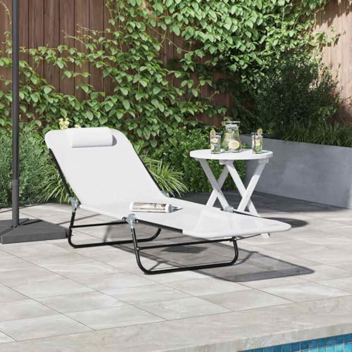 INLIFE Klappbare Sonnenliege Creme 182 x 55 x 85,5 cm Textilene,Möbel,Gartenmöbel,Gartensitzmöbel,Sonnenliegen,Creme,4.94 KG,42003152 INLIFE Klappbare Sonnenliege Creme 182 x 55 x 85,5 cm Textilene,Möbel,Gartenmöbel,Gartensitzmöbel,Sonnenliegen,Creme,4.94 KG,42003152 von INLIFE