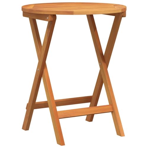 INLIFE Klappbarer Gartentisch Natur 60 x 60 x 72 cm Akazie Massivholz,Möbel,Gartenmöbel,Gartentische,Braun,6 KG,4105491 von INLIFE