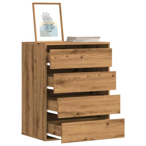 INLIFE Kommode Artisan-Eiche 60x41x76 cm Holzwerkstoff,Möbel,Schränke,Kommoden,Braun,26.4 KG,852878 von INLIFE