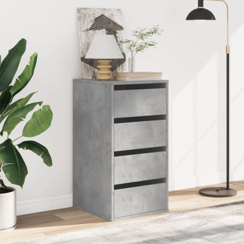 INLIFE Kommode Betongrau 40x41x76 cm Holzwerkstoff,Möbel,Schränke,Kommoden,Grau,20.9 KG,852864 von INLIFE
