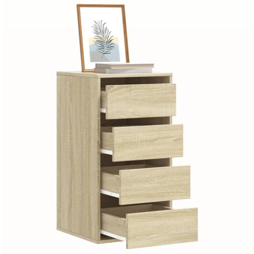 INLIFE Kommode Sonoma-Eiche 40x41x76 cm Holzwerkstoff,Möbel,Schränke,Kommoden,Braun,20.8 KG,852863 von INLIFE