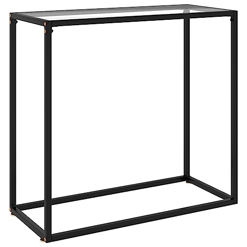 INLIFE Konsolentisch Transparent 80x35x75 cm Hartglas,Möbel,Tische,Ziertische,Beistelltische,Transparent,6.36 KG,322807 von INLIFE
