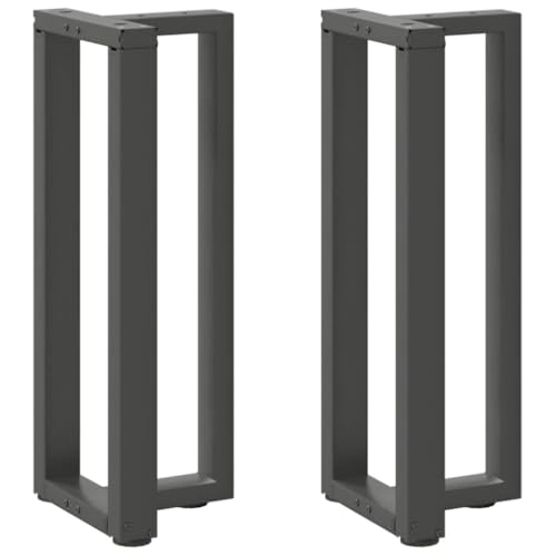 INLIFE Konsolentischbeine T-Form 2Stk. Anthrazit 25x28x(72-73) cm Stahl,Möbel,Tischzubehör,Tischbeine,Anthrazit,10.15 KG,4013042 von INLIFE