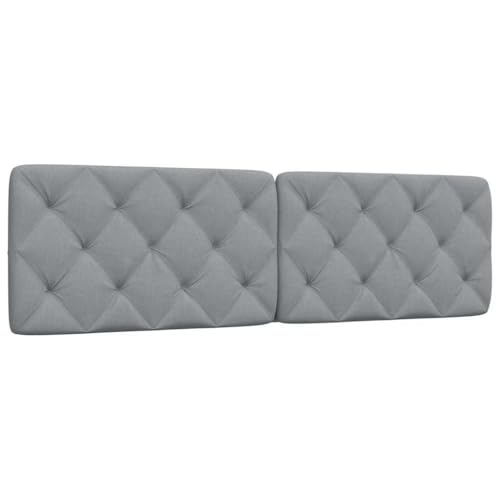 INLIFE Kopfteil-Kissen Hellgrau 180 cm Stoff,Möbel,Betten & Zubehör,Kopf- & Fußenden,Grau,3.1 KG,4019233 von INLIFE