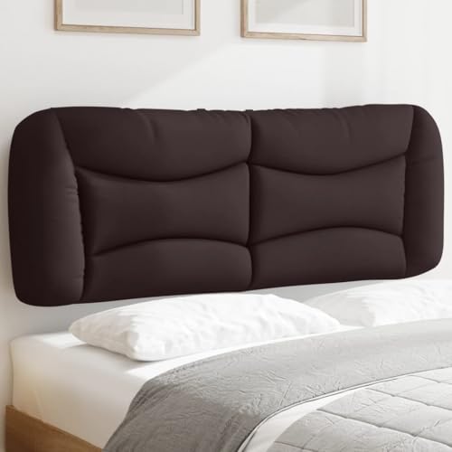 INLIFE Kopfteil-Kissen Hvar Dunkelbraun 120 cm Stoff,Möbel,Betten & Zubehör,Kopf- & Fußenden,Braun,3.5 KG,374564 von INLIFE