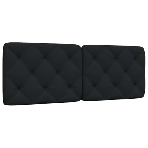 INLIFE Kopfteil-Kissen Schwarz 120 cm Stoff,Möbel,Betten & Zubehör,Kopf- & Fußenden,Schwarz,2.2 KG,4019214 von INLIFE