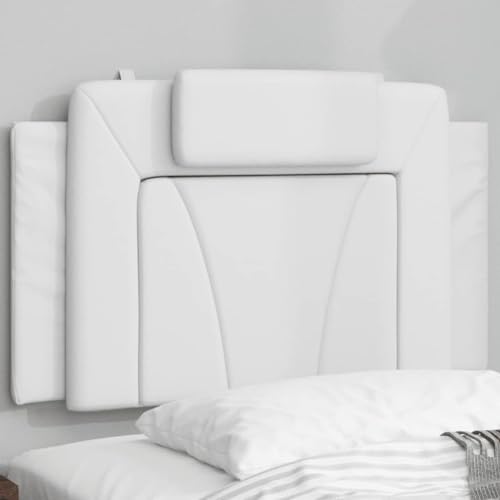INLIFE Kopfteil-Kissen Viana Weiß 90 cm Kunstleder,Möbel,Betten & Zubehör,Kopf- & Fußenden,Weiß,1.55 KG,374768 von INLIFE