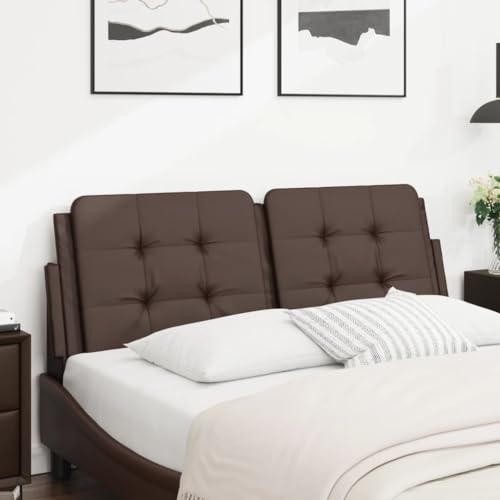 INLIFE Kopfteil-Kissen Zadar Braun 120 cm Kunstleder,Möbel,Betten & Zubehör,Kopf- & Fußenden,Braun,1.95 KG,374852 von INLIFE