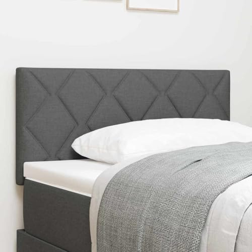 INLIFE Kopfteil mit LED -Streifenleuchten Verstellbar Grau 90 cm Stoff,Möbel,Betten & Zubehör,Kopf- & Fußenden,Grau,6.18 KG,3338188 von INLIFE