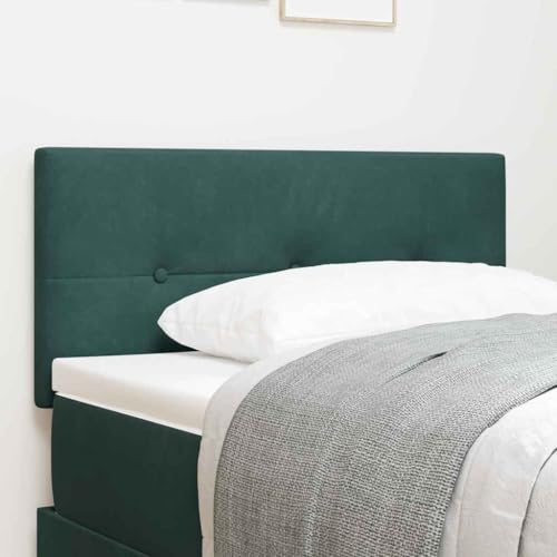INLIFE Kopfteil mit LED -Streifenleuchten Verstellbar Grün 100 cm Samt,Möbel,Betten & Zubehör,Kopf- & Fußenden,Grün,6.38 KG,3338119 von INLIFE
