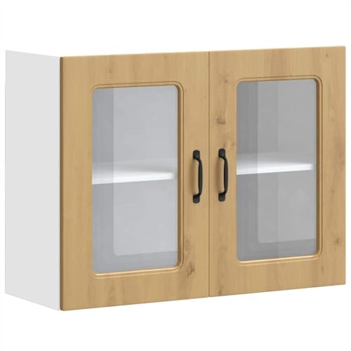 INLIFE Küchen-Hängeschrank mit Glastür Kalmar Artisan-Eiche Holzwerkstoff,Möbel,Schränke,Küchenschränke,Braun,19.7 KG,853616 INLIFE Küchen-Hängeschrank mit Glastür Kalmar Artisan-Eiche Holzwerkstoff,Möbel,Schränke,Küchenschränke,Braun,19.7 KG,853616 von INLIFE