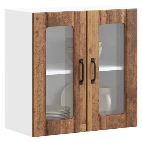 INLIFE Küchen-Hängeschrank mit Glastür Lucca Altholz-Optik Holzwerkstoff,Möbel,Schränke,Küchenschränke,Braun,15.55 KG,853915 INLIFE Küchen-Hängeschrank mit Glastür Lucca Altholz-Optik Holzwerkstoff,Möbel,Schränke,Küchenschränke,Braun,15.55 KG,853915 von INLIFE