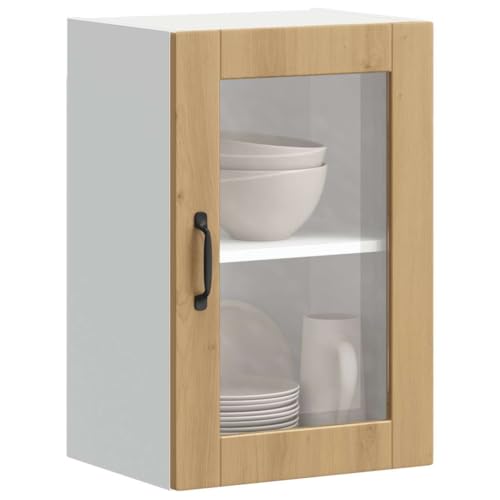 INLIFE Küchen-Hängeschrank mit Glastür Porto Artisan-Eiche,Möbel,Schränke,Küchenschränke,Braun,12.05 KG,854016 INLIFE Küchen-Hängeschrank mit Glastür Porto Artisan-Eiche,Möbel,Schränke,Küchenschränke,Braun,12.05 KG,854016 von INLIFE