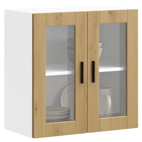 INLIFE Küchen-Hängeschrank mit Glastür Porto Artisan-Eiche,Möbel,Schränke,Küchenschränke,Braun,15.8 KG,854156 INLIFE Küchen-Hängeschrank mit Glastür Porto Artisan-Eiche,Möbel,Schränke,Küchenschränke,Braun,15.8 KG,854156 von INLIFE