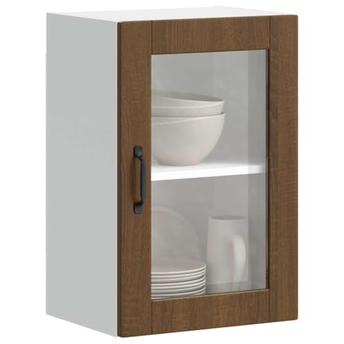 INLIFE Küchen-Hängeschrank mit Glastür Porto Braun Eichen-Optik,Möbel,Schränke,Küchenschränke,Braun,12 KG,854014 INLIFE Küchen-Hängeschrank mit Glastür Porto Braun Eichen-Optik,Möbel,Schränke,Küchenschränke,Braun,12 KG,854014 von INLIFE