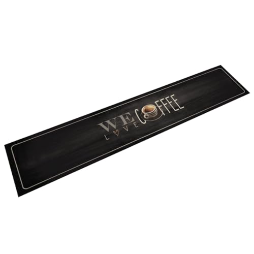 INLIFE Küchenteppich Waschbar Kaffee 60x300 cm Samt,Heim & Garten,Dekoration,Fußmatten,Schwarz,3.27 KG,4005592 von INLIFE