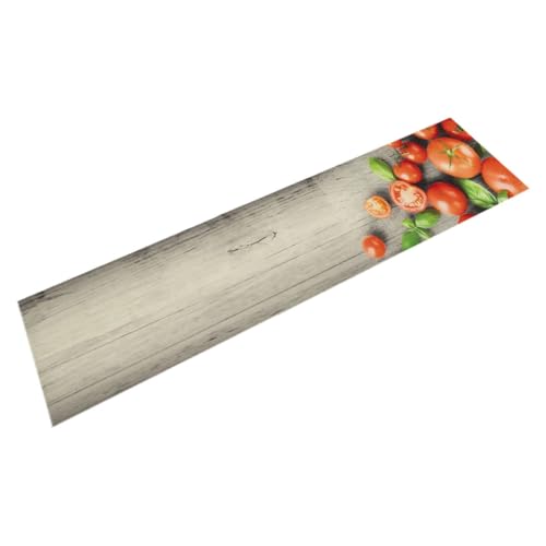 INLIFE Küchenteppich Waschbar Tomaten 60x300 cm Samt,Heim & Garten,Dekoration,Fußmatten,Grau,3.1 KG,4005622 von INLIFE