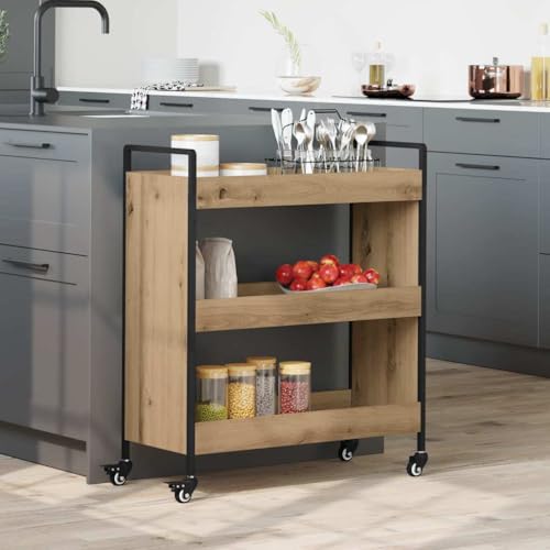 INLIFE Küchentrolley Eiche handwerklich 70 x 30 x 82 cm Holzwerkstoff,Möbel,Kücheninseln & Küchenwagen,Küchenwagen,Eiche handwerklich,15.98 KG,879625 INLIFE Küchentrolley Eiche handwerklich 70 x 30 x 82 cm Holzwerkstoff,Möbel,Kücheninseln & Küchenwagen,Küchenwagen,Eiche handwerklich,15.98 KG,879625 von INLIFE