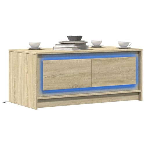 INLIFE LED-Couchtisch Sonoma-Eiche Holzwerkstoff,Möbel,Tische,Ziertische,Couchtische,Braun,28.4 KG,851986 INLIFE LED-Couchtisch Sonoma-Eiche Holzwerkstoff,Möbel,Tische,Ziertische,Couchtische,Braun,28.4 KG,851986 von INLIFE