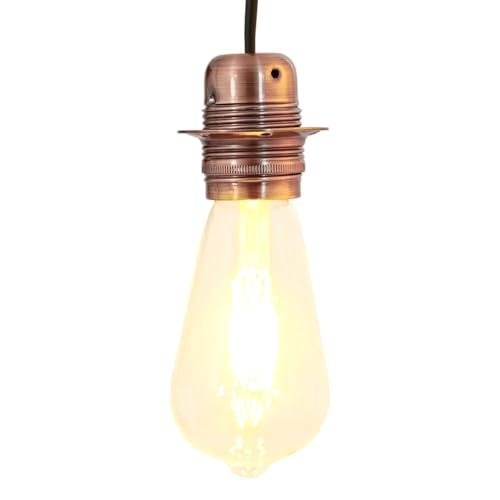 INLIFE Lampenfassungen 2 STK. Rot-Bronze E27,Heim & Garten,Beleuchtungszubehör,Rotbronze,0.19 KG,4106519 von INLIFE