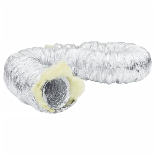 INLIFE Lüftungsschlauch Thermisch Isoliert Aluminium 6 m Ø10 cm,Heimwerkerbedarf,Heizen, Belüftung & Klimaanlagen,Luftkanäle,2.15 KG,4008070 von INLIFE
