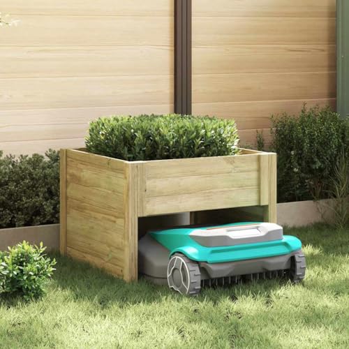 INLIFE Mähroboter-Garage Braun 73 x 67 x 56 cm,Heim & Garten,Rasen & Garten,Garten & Balkon,Gartenbauten,Gartenschuppen & Geräteschuppen,Braun,16.4 KG,42013029 von INLIFE