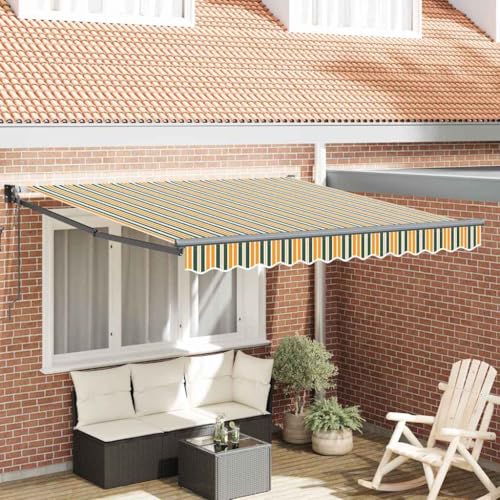INLIFE Markise Gestreift Grün und Gelb 3 x 2,5 m Polyester und Metall,Heim & Garten,Rasen & Garten,Garten & Balkon,Markisen,Grün,18.39 KG,3330170 INLIFE Markise Gestreift Grün und Gelb 3 x 2,5 m Polyester und Metall,Heim & Garten,Rasen & Garten,Garten & Balkon,Markisen,Grün,18.39 KG,3330170 von INLIFE