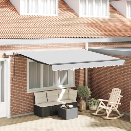 INLIFE Markise mit Manuell Anthrazit 3 x 2,5 m Metall,Heim & Garten,Rasen & Garten,Garten & Balkon,Markisen,Anthrazit,16.82 KG,46871 von INLIFE