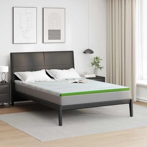 INLIFE Matratzenpads Weiß und Grün 140 x 200 cm,Heim & Garten,Haushaltswäsche,Bettwäsche,Matratzenschoner,Matratzenauflagen,Weiß,8.25 KG,4106172 von INLIFE