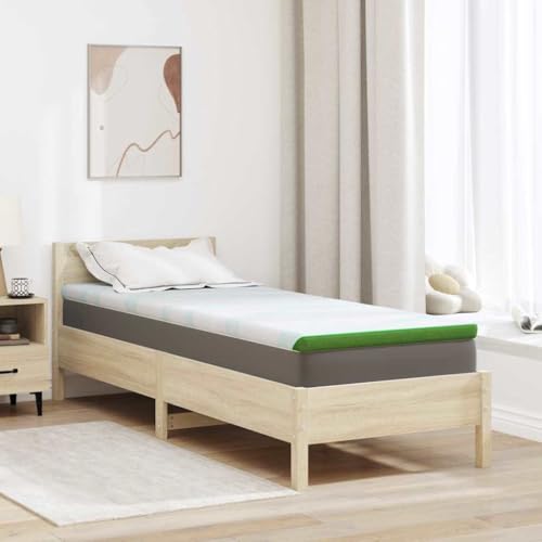 INLIFE Matratzenpads Weiß und Grün 80 x 200 cm,Heim & Garten,Haushaltswäsche,Bettwäsche,Matratzenschoner,Matratzenauflagen,Weiß,4.9 KG,4106166 von INLIFE