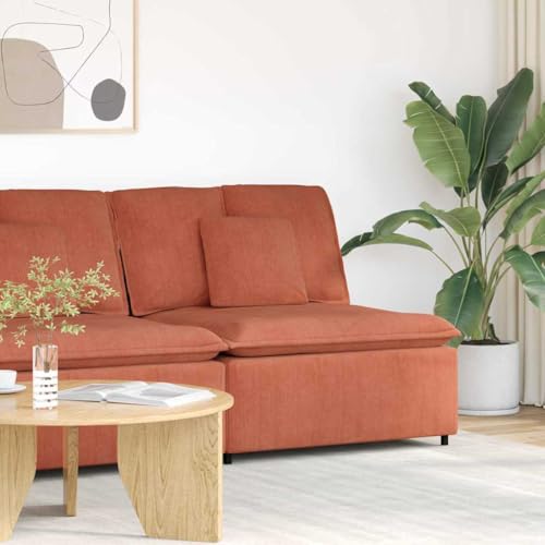 INLIFE Modulares Sofa Mittelmodul mit Kissen Rot Orange 100 cm,Möbel,Sofa-Zubehör,Anbausofas,Orange,21 KG,4104444 INLIFE Modulares Sofa Mittelmodul mit Kissen Rot Orange 100 cm,Möbel,Sofa-Zubehör,Anbausofas,Orange,21 KG,4104444 von INLIFE
