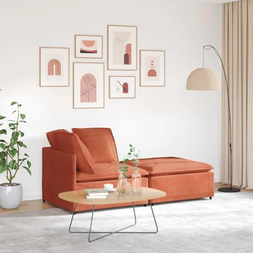 INLIFE Modulares Sofa mit Fußhocker Kissen Cordstoff Rot Orange,Möbel,Sofa-Zubehör,Anbausofas,Orange,42.2 KG,3321234 INLIFE Modulares Sofa mit Fußhocker Kissen Cordstoff Rot Orange,Möbel,Sofa-Zubehör,Anbausofas,Orange,42.2 KG,3321234 von INLIFE