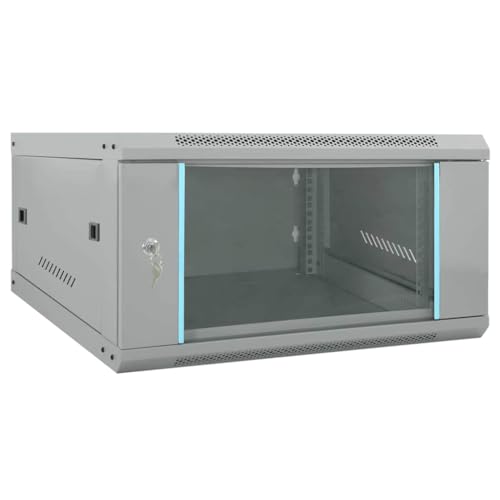 INLIFE Netzwerkschrank mit Speicher Grau 60 x 60 x 35 cm Stahl,Andere,Elektronik,Elektronisches Zubehör,Computerkomponenten,Speichergeräte,Netzwerkspeichersysteme,Grau,11.35 KG,42017636 von INLIFE