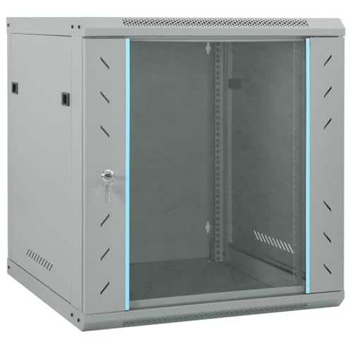 INLIFE Netzwerkschrank mit Speicher Grau 60 x 60 x 65 cm Stahl,Andere,Elektronik,Elektronisches Zubehör,Computerkomponenten,Speichergeräte,Netzwerkspeichersysteme,Grau,15.85 KG,42017640 von INLIFE