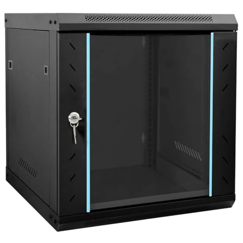INLIFE Netzwerkschrank mit Speicher Schwarz 53 x 60 x 60 cm Stahl,Andere,Elektronik,Elektronisches Zubehör,Computerkomponenten,Speichergeräte,Netzwerkspeichersysteme,Schwarz,13.2 KG,42017656 von INLIFE