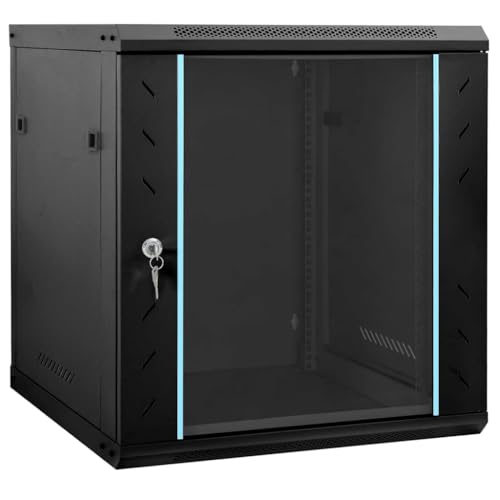 INLIFE Netzwerkschrank mit Speicher Schwarz 60 x 45 x 65 cm Stahl,Andere,Elektronik,Elektronisches Zubehör,Computerkomponenten,Speichergeräte,Netzwerkspeichersysteme,Schwarz,13.95 KG,42017641 von INLIFE