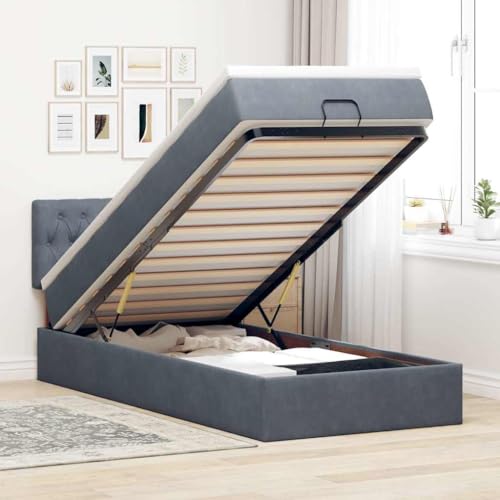 INLIFE Ottoman-Bett mit Matratze & LEDs Dunkelgrau 80x200 cm Samt,Möbel,Betten & Zubehör,Betten & Bettgestelle,Grau,58.73 KG,3312657 INLIFE Ottoman-Bett mit Matratze & LEDs Dunkelgrau 80x200 cm Samt,Möbel,Betten & Zubehör,Betten & Bettgestelle,Grau,58.73 KG,3312657 von INLIFE